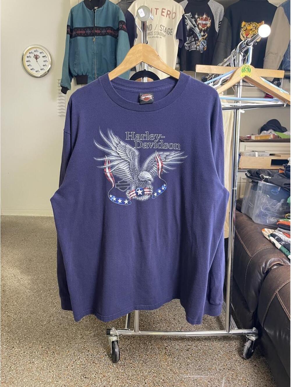 Harley Davidson American Eagle Long-sleeve Shirt